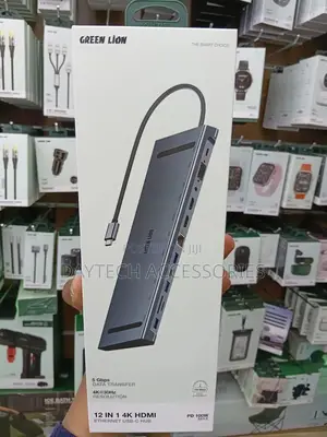 Green Lion 12 in 1 Hdmi Ethernet Usb-C Hub