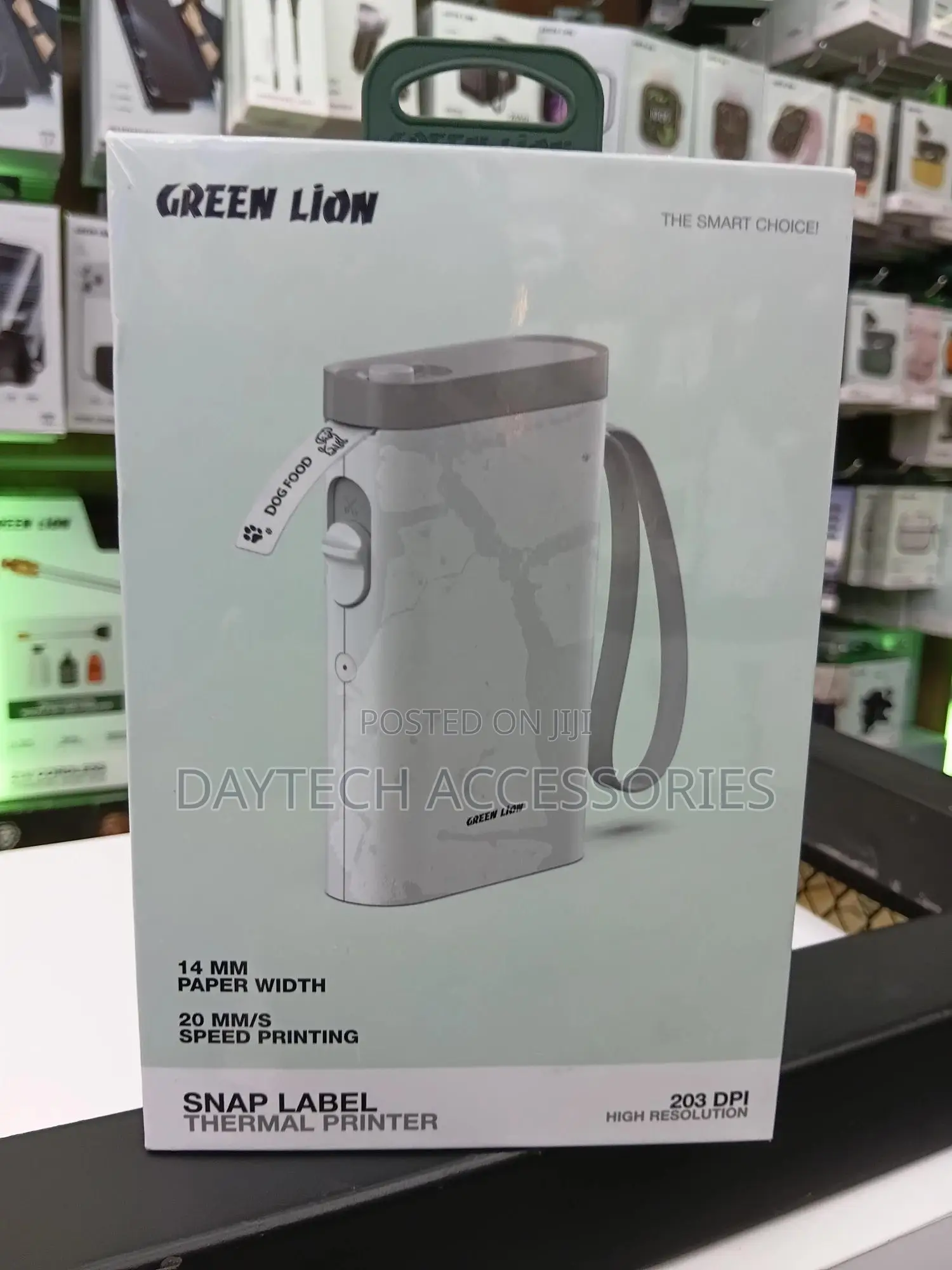 Green Lion Snap Label Thermal Printer With 14mm Paper Width.