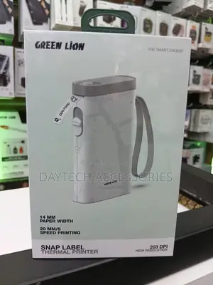 Green Lion Snap Label Thermal Printer With 14mm Paper Width.