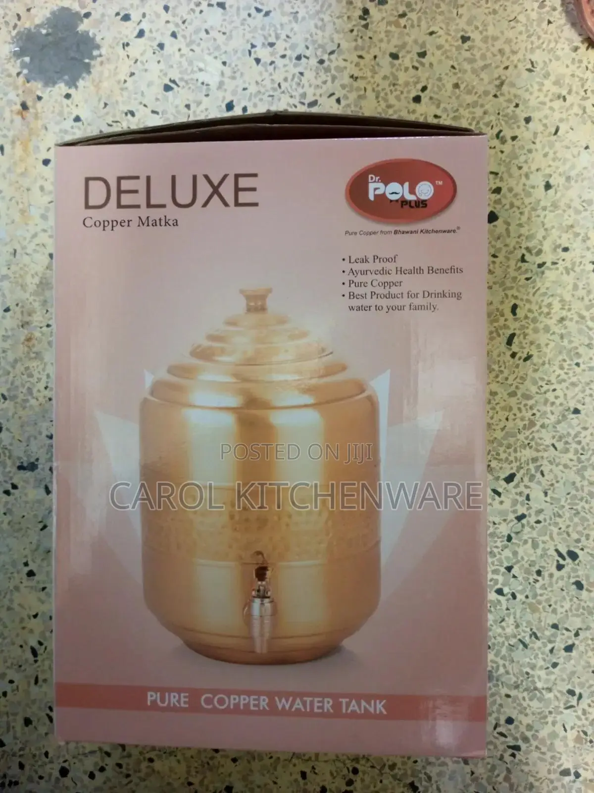 Copper Water Dispenser /7 Ltr Copper Water Pot