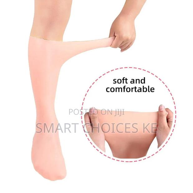 *1pair Silicone Moisturizing Gloves $ Socks - thumbnail 4