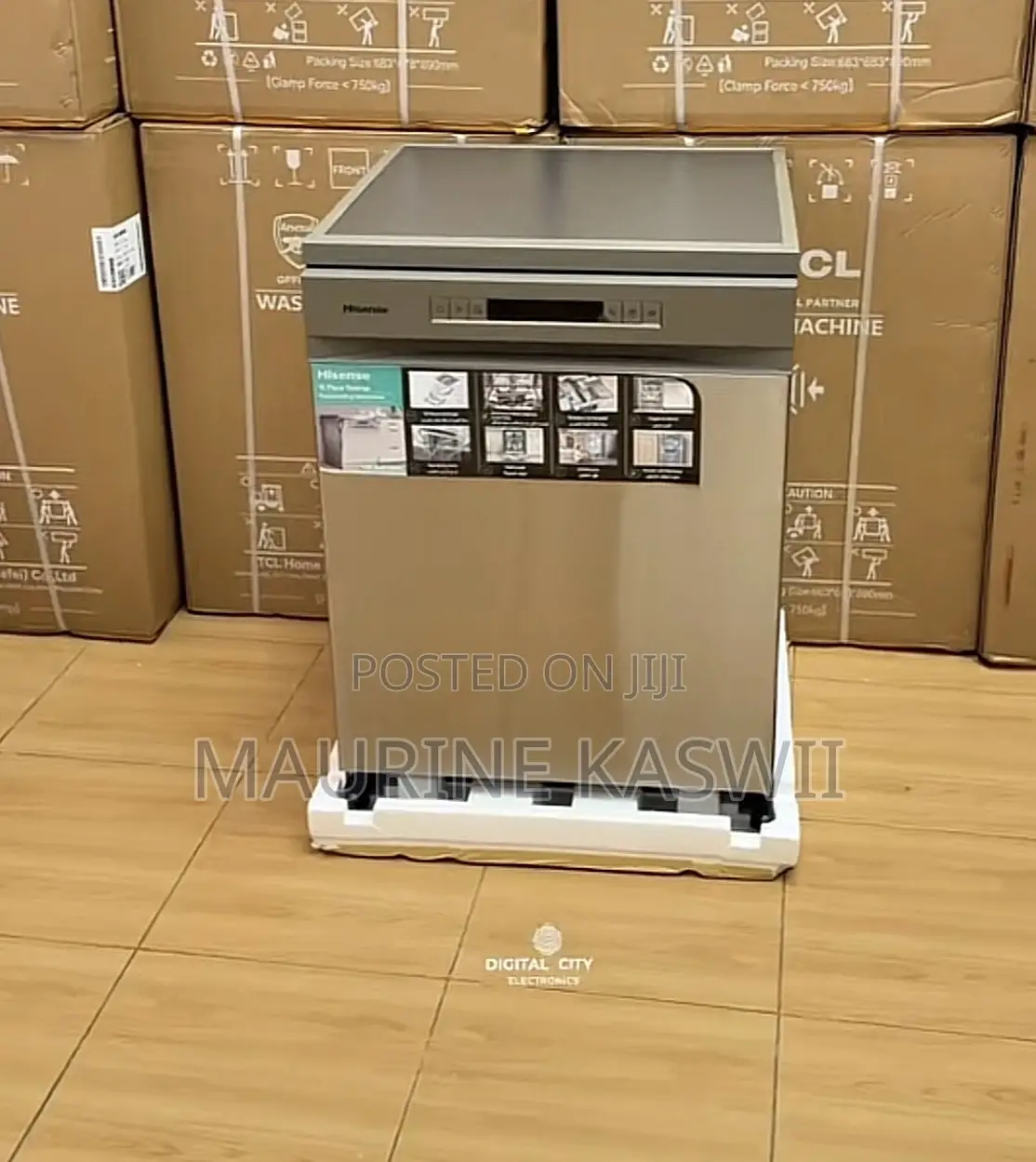 Hisense Dish Washer 15 Plates Hs623e90x-Silver
