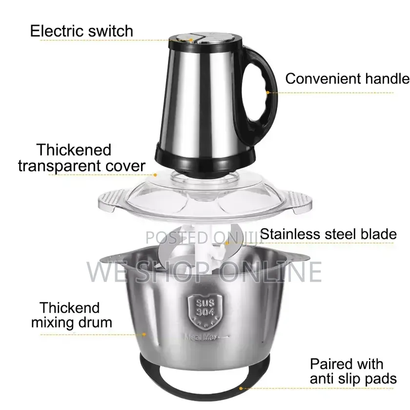 3ltr Stainless Steel Meat Blender Meat Mincer Grinder