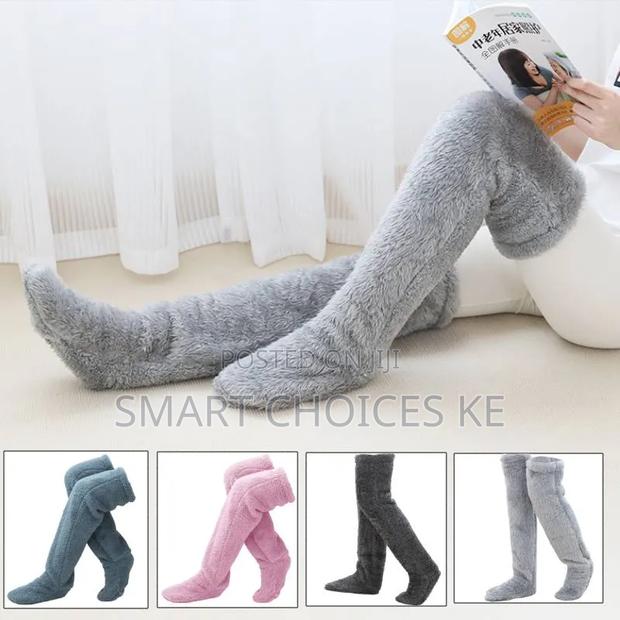 Over Knee High Fuzzy Long Socks