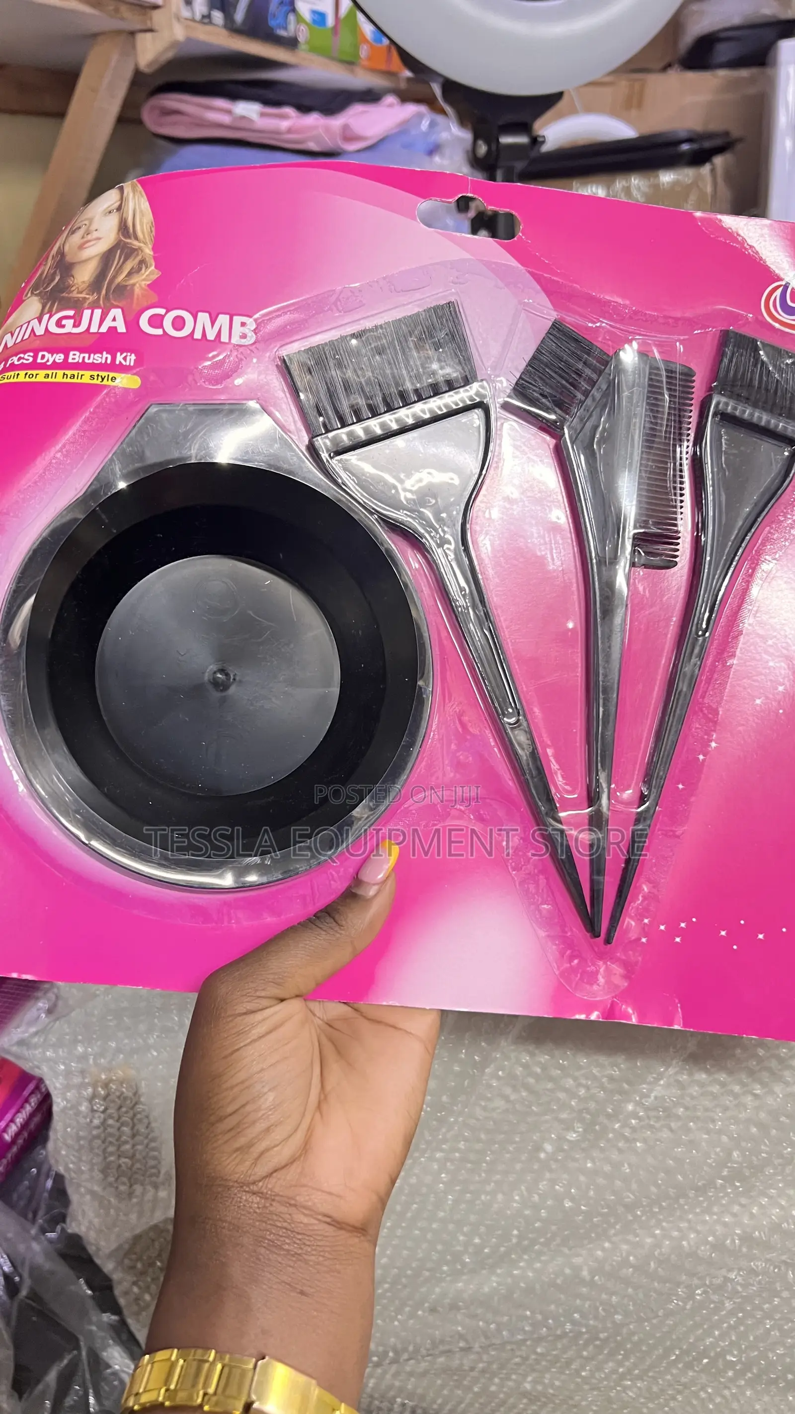 Hair Dye Set With Hair Tint Brushes (Mixing Bowl)