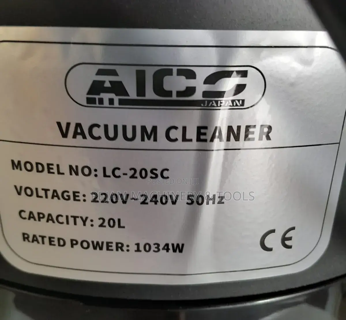 Aico Japan Lc20sc 20l Shampoo Carpet Cleaner Complete Set 1034w