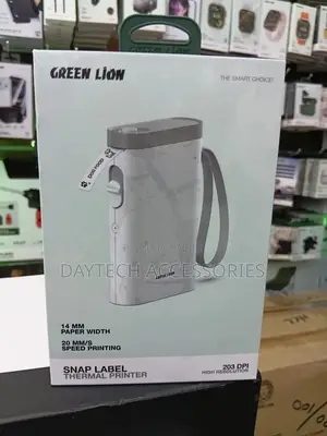 Green Lion Snap Label Thermal Printer 14mm - White