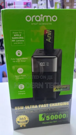 Oraimo Powerjet 501 50000mah 85w Fast Charging Power Banks