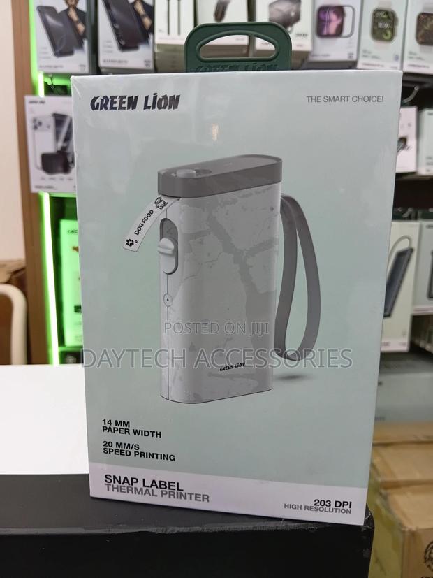 Green Lion Snap Label Thermal Printer 14mm - White - thumbnail 3