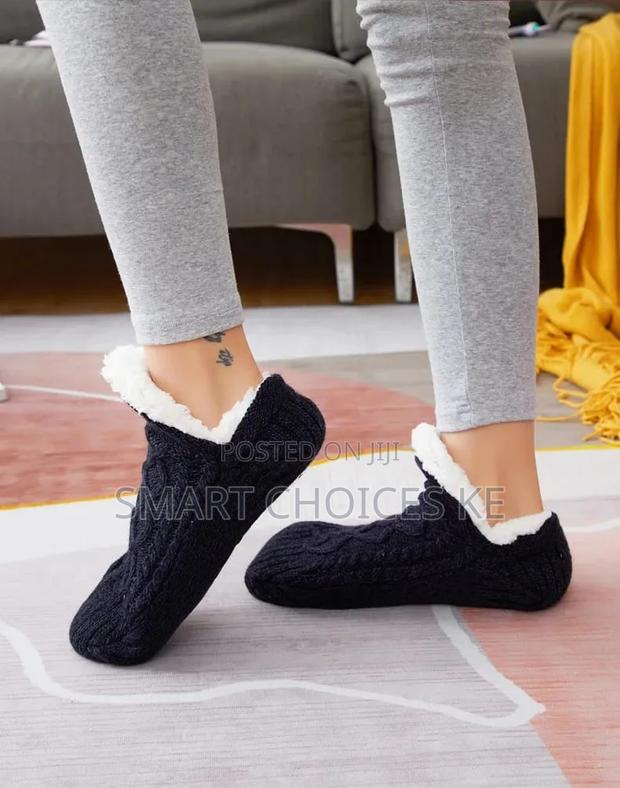 *Winter Warm Short Cotton Thickened Home Sleeping Socks - thumbnail 2