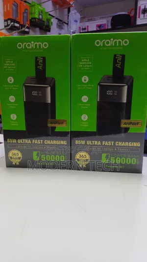 Oraimo Powerjet 501 Heavy-Duty 85w Fastcharging Power Bank (50,000mah)