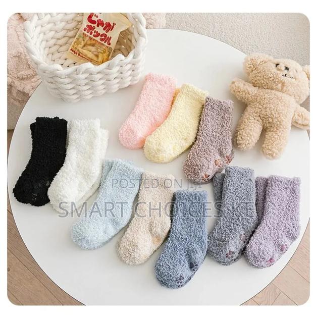 1 Pairs Winter Coral Fleece Children Socks