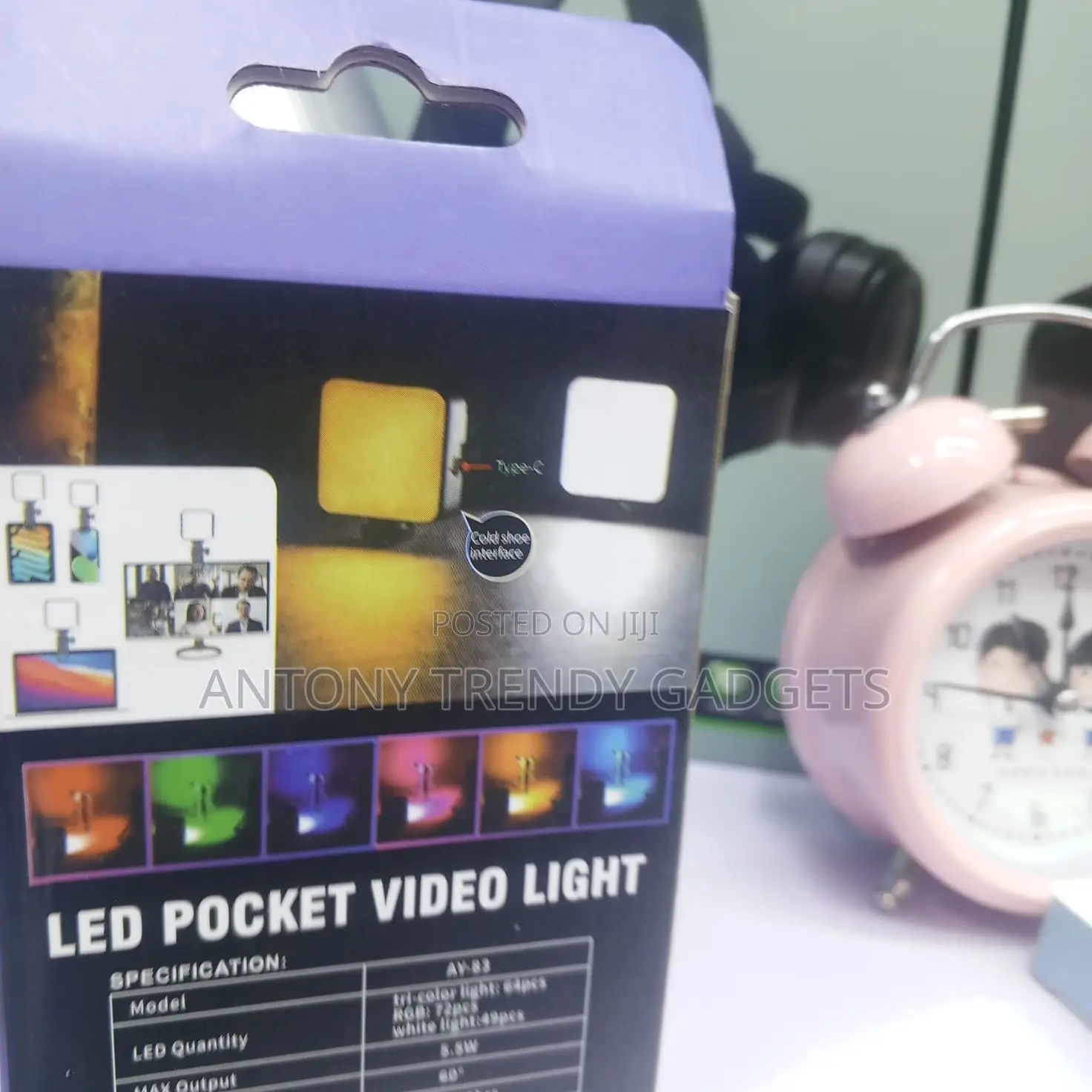 Ay-83 Led RGB Fill Light Cold Shoe Mount Photo Video