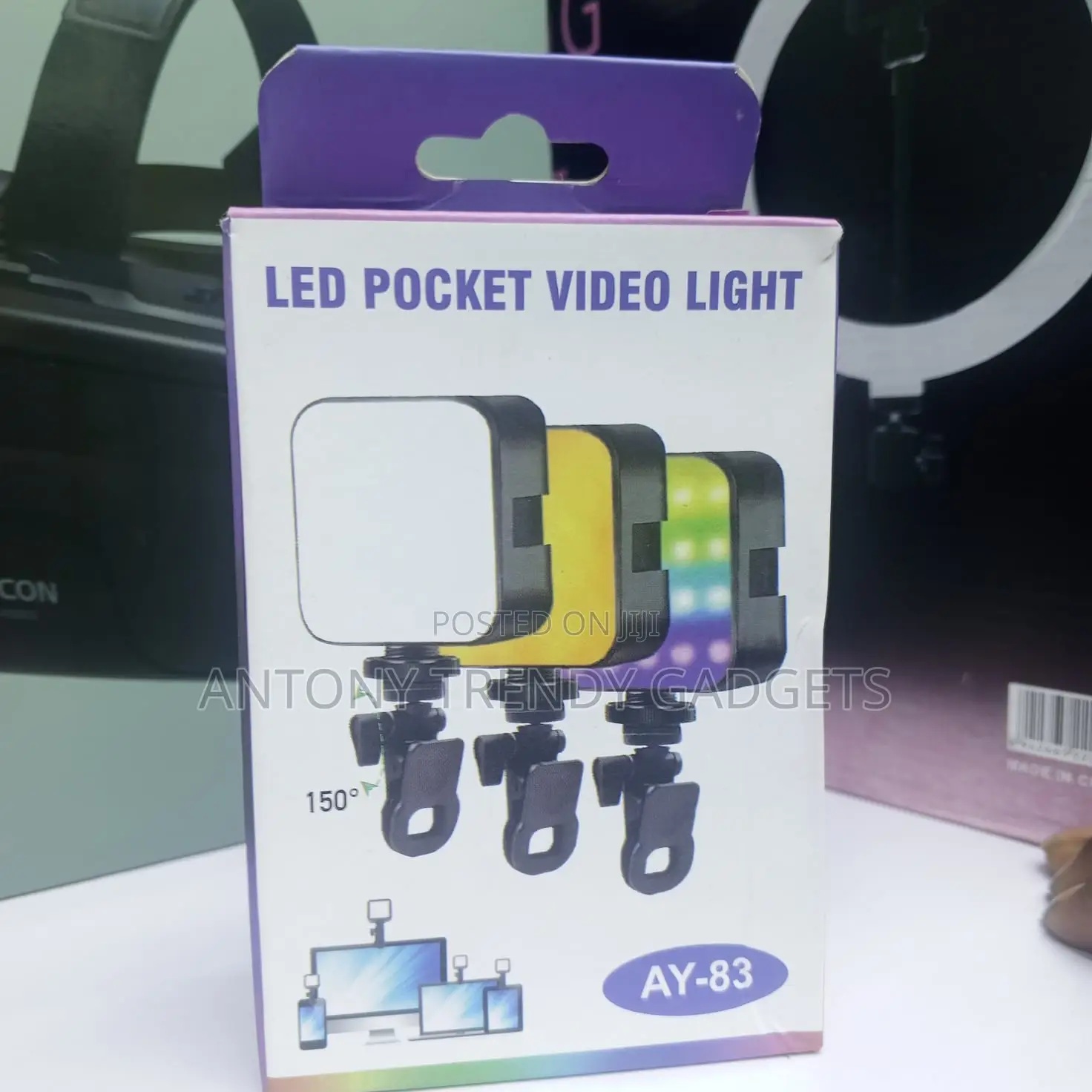 Ay-83 Compact RGB Video Light Rechargeable Pocket Lamp