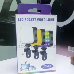 Ay-83 Compact RGB Video Light Rechargeable Pocket Lamp