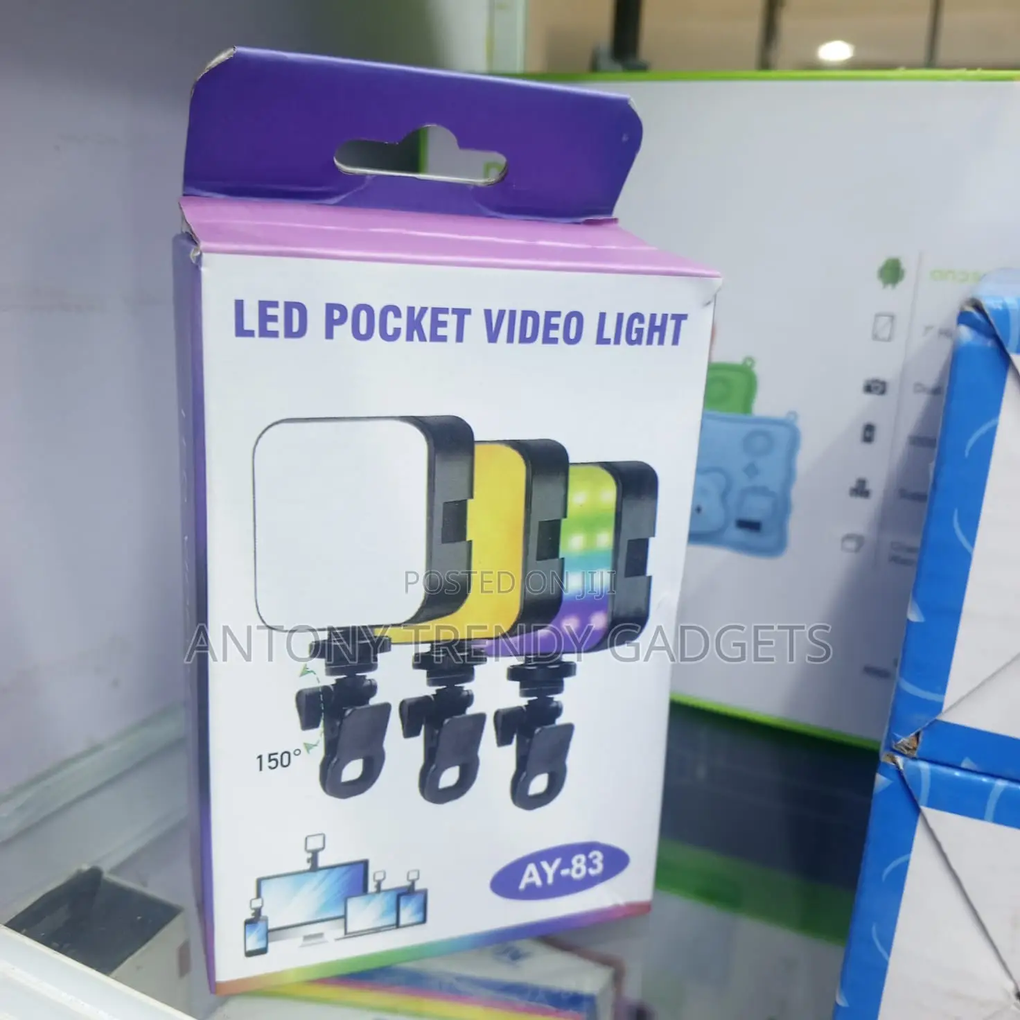 Ay-83 Mini Rgb Led Video Light, Rechargeable Pocket Lamp