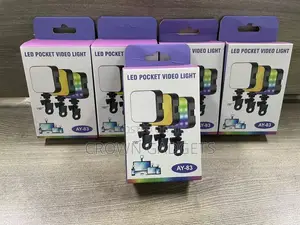 Ay-83 Rgb Mini Video Light Rechargeable Pocket Vlog Light