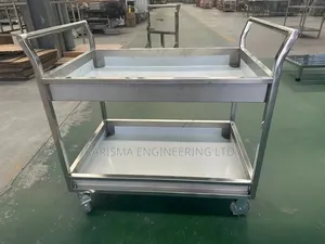 2-Tier Stainless Steel Utility Trolley