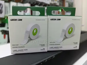 Green Lion 40x14mm Thermal Label Maker Tape Roll With an Rfid Chip.