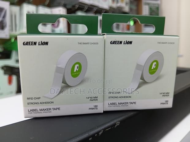 Green Lion 40x14mm Thermal Label Maker Tape Roll With an Rfid Chip. - thumbnail 2
