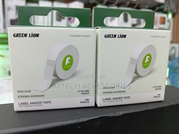 Green Lion 40x14mm Thermal Label Maker Tape Roll With an Rfid Chip. - thumbnail 3