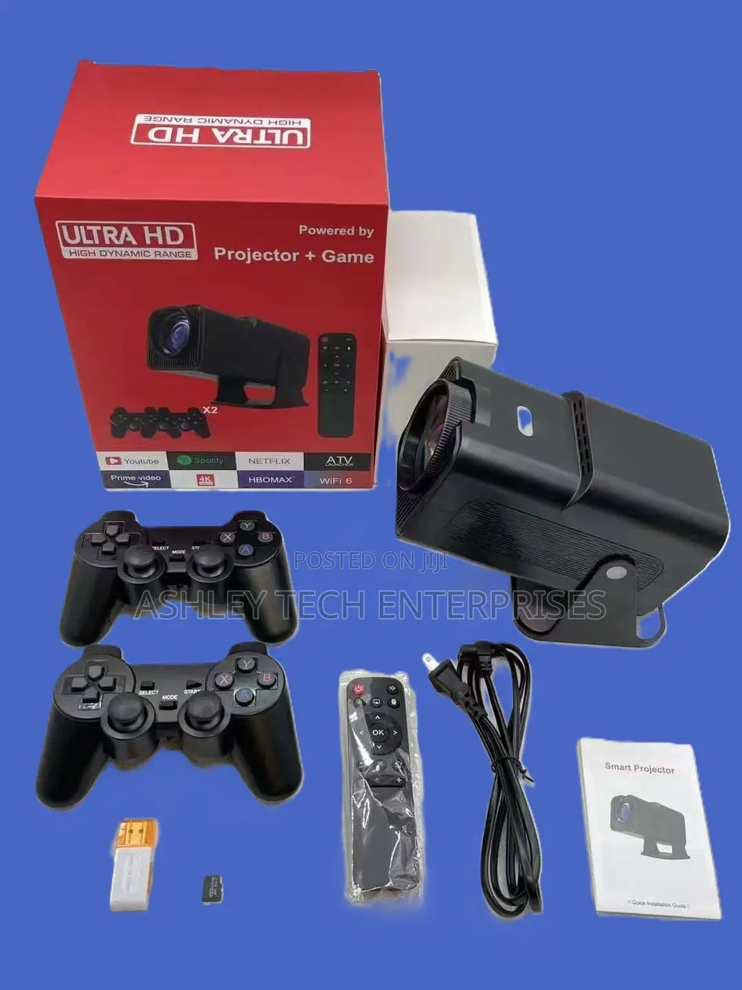 Hy320 Android Projector + Gaming Console – Smart Hd Entertainment