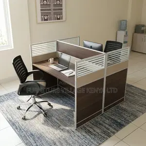 2-Seater Imported Modular Brown Workstation