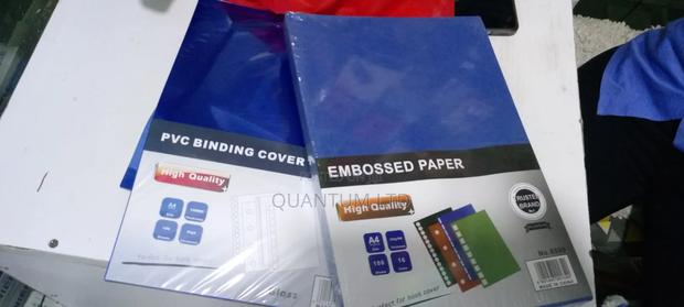PVC Binding Cover Blue, PVC ,Embossed Set - thumbnail 3