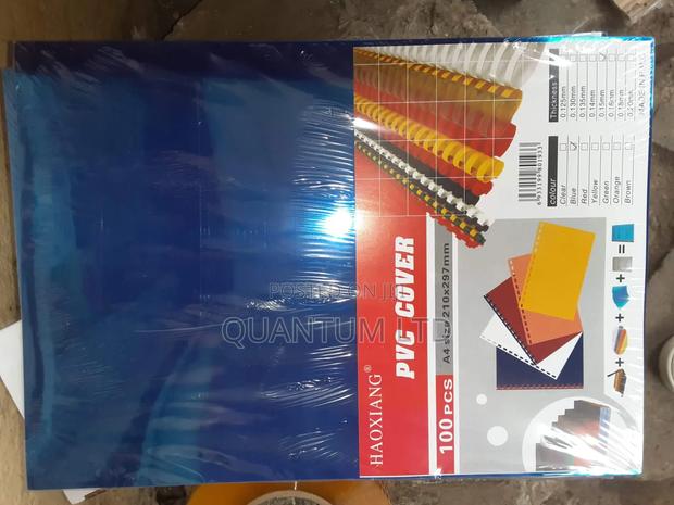 PVC Binding Cover Blue, PVC ,Embossed Set - thumbnail 4