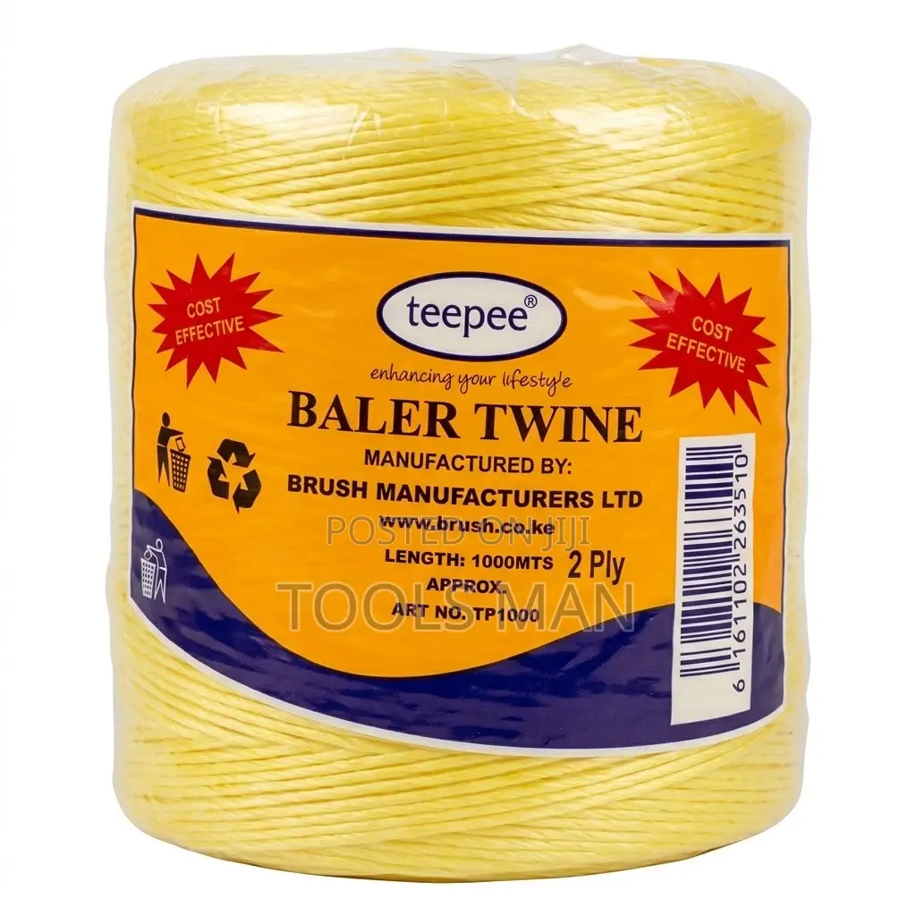 Teepee Baler Twine 2 Ply 1000m - Heavy Duty Hay Baling Rope (Tp1000)