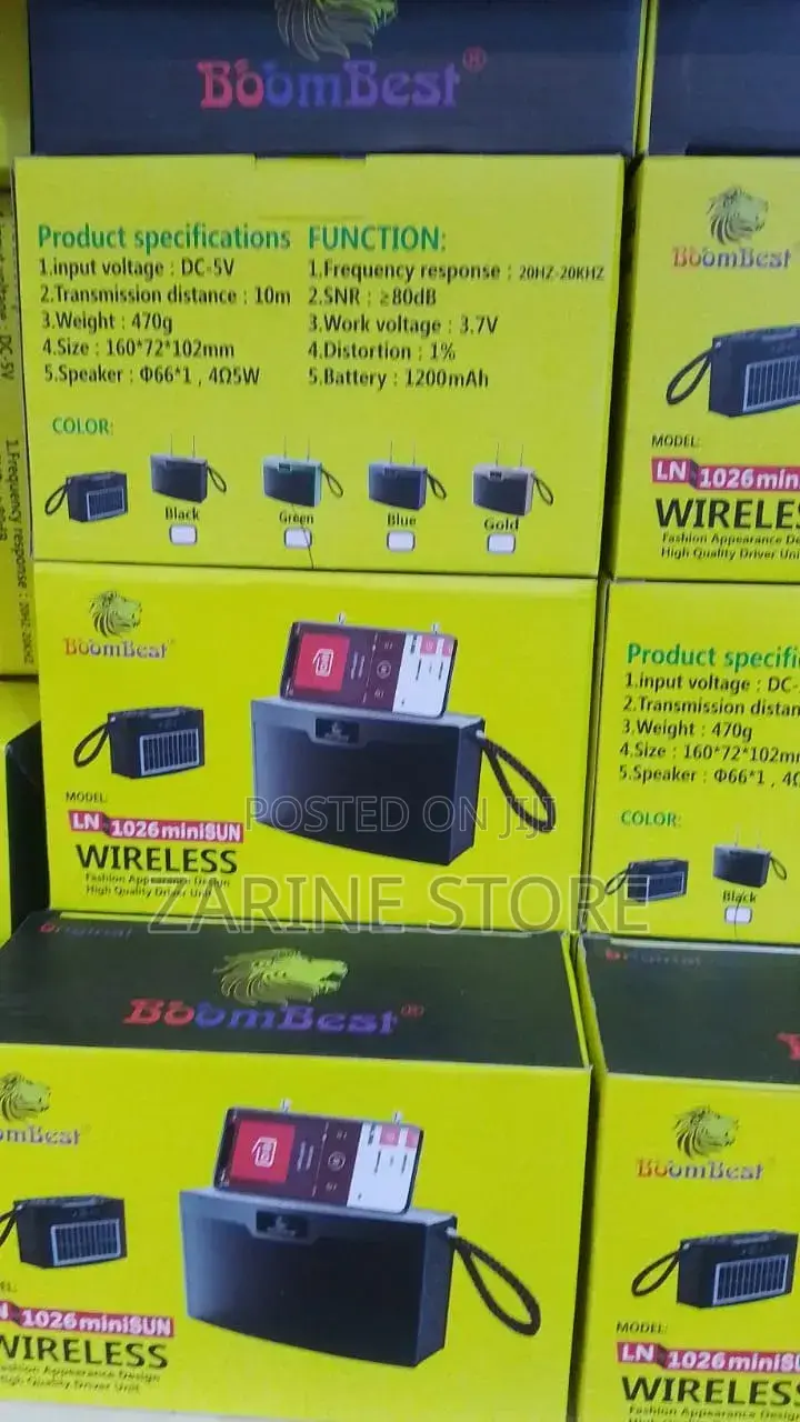 Wireless Portable Speaker With Fm Radio and Bluetooth