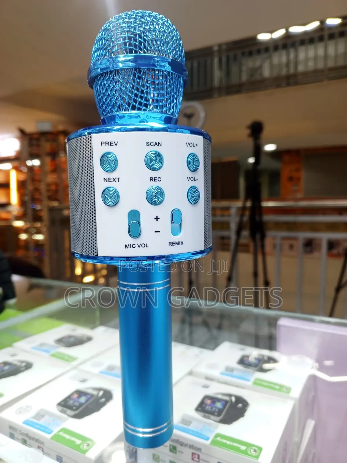 Ws-858l KTV Microphone Speaker 3-in-1 Karaoke Mic
