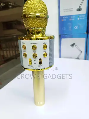 Ws-858l Bluetooth Karaoke Mic Led Lights Usb Tf Player