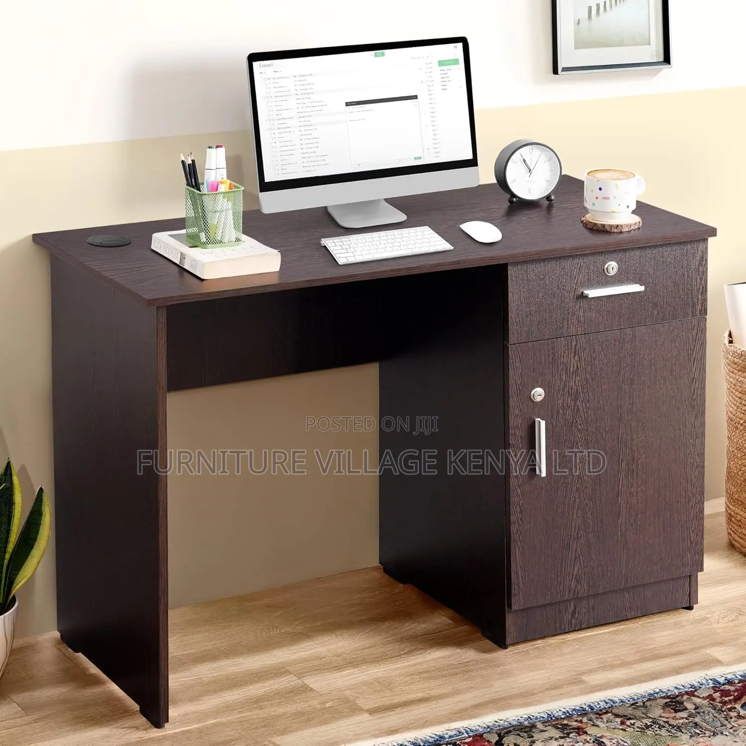 Generic Brown Home Office Computer Desk-120cm