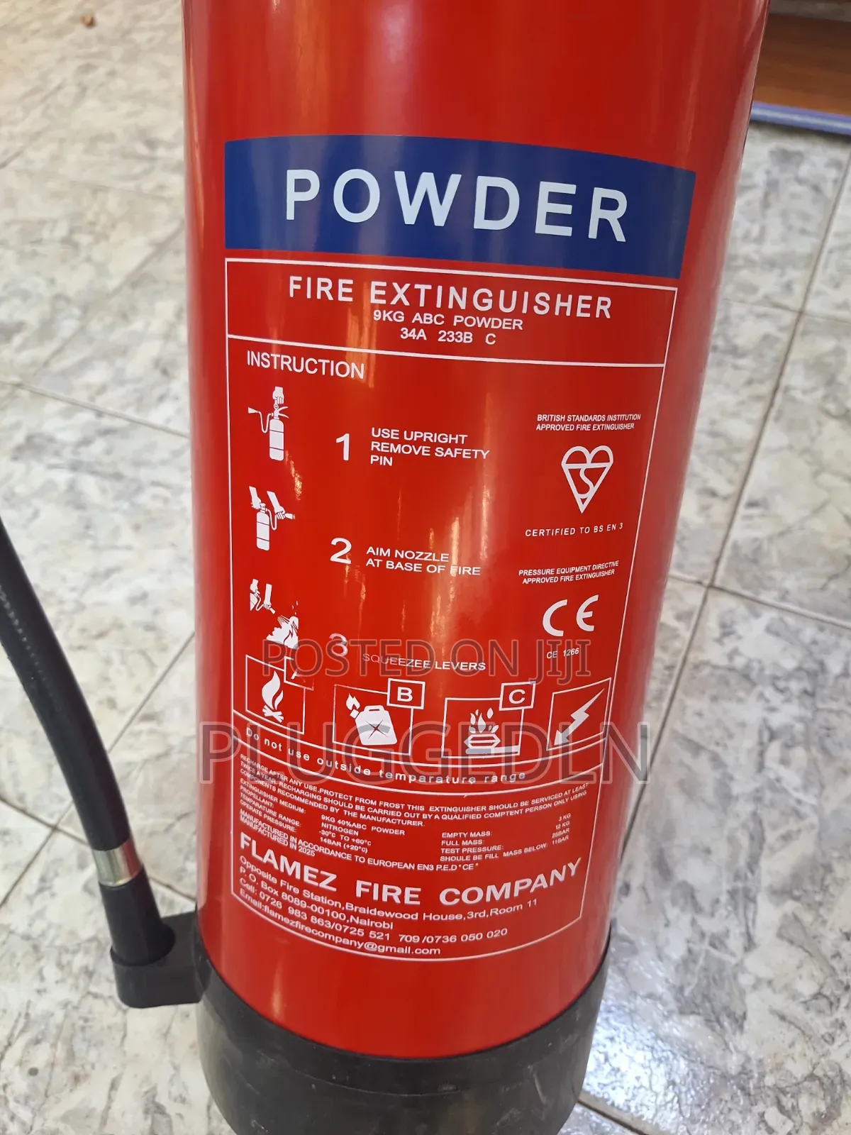 9kg Abc Dry Powder Fire Extinguisher ..;