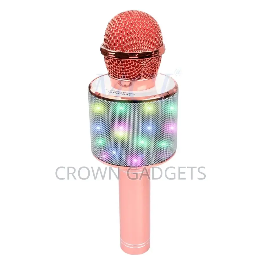 Ws-858l Portable Karaoke Mic Bluetooth RGB Disco Lights