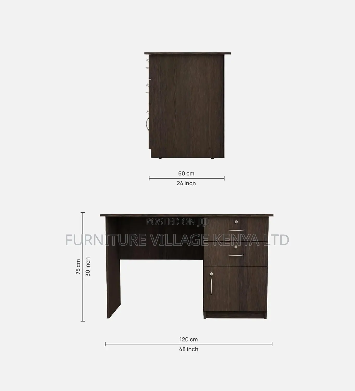 Generic Brown Home Office Computer Desk-120cm
