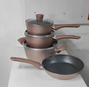 Rose Gold 7pcs Granite Non-Stick Cookware Set – Hk