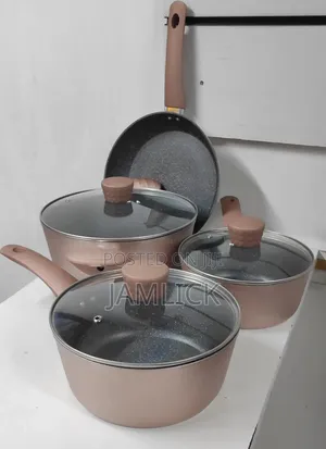 Rose Gold 7pcs Granite Non-Stick Cookware Set – Hk