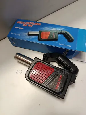Handheld Electric Bbq Fan Gun Air Fire Blower Camping Picnic