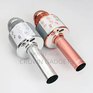 Ws-858l Bluetooth Karaoke Microphone Usb Tf RGB Light