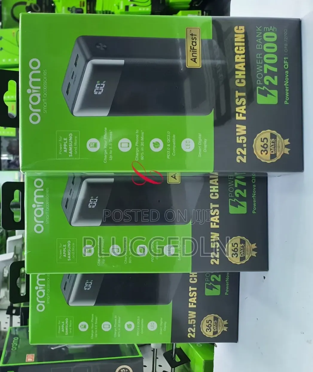 Oraimo Powernova 27000mah 22.5w* Power Bank.