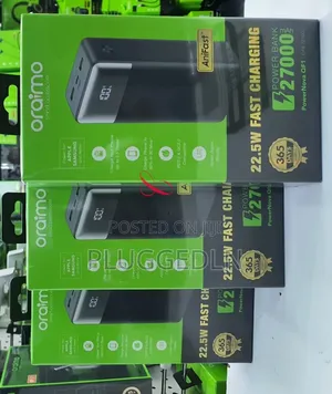 Oraimo Powernova 27000mah 22.5w* Power Bank.