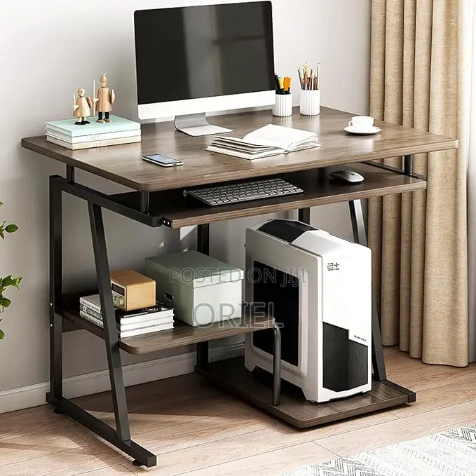 Office Desk : 0.7m Modern Compact Office Computer Desk