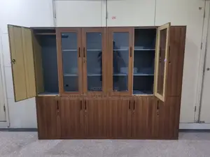 3-Swing Door Half Glass File Storage Cabinet
