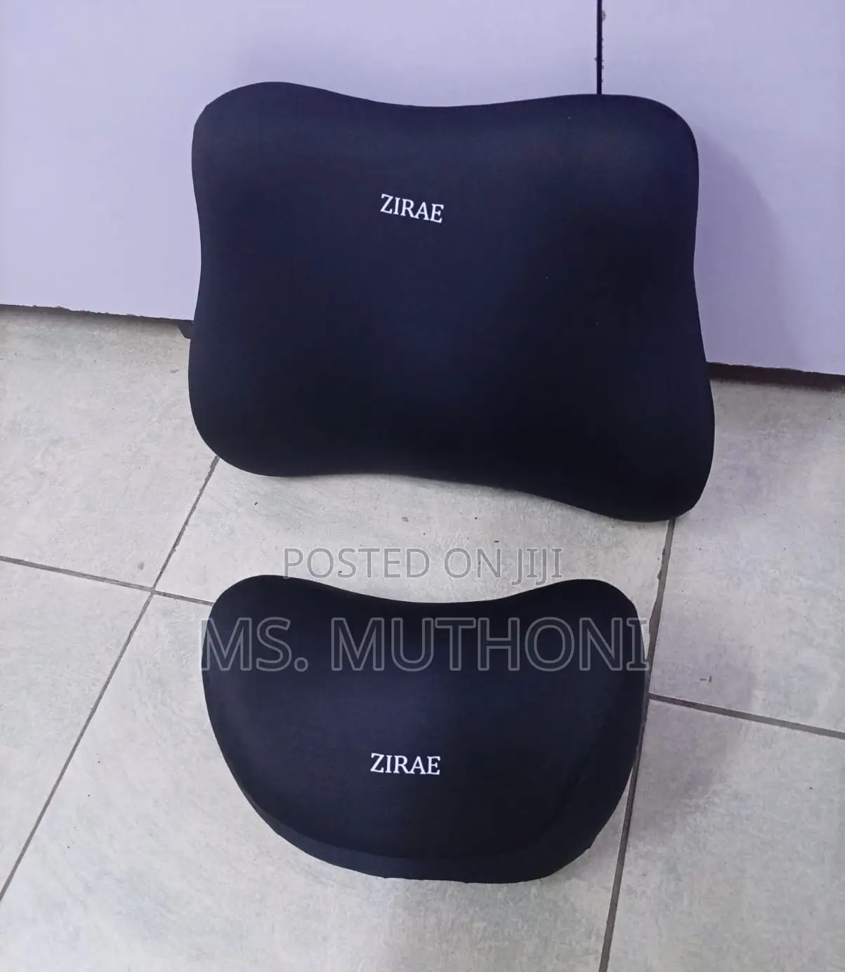Zirae Brand Ergonomic Memory Foam Car Headrest Backrest Lumbar Suppor