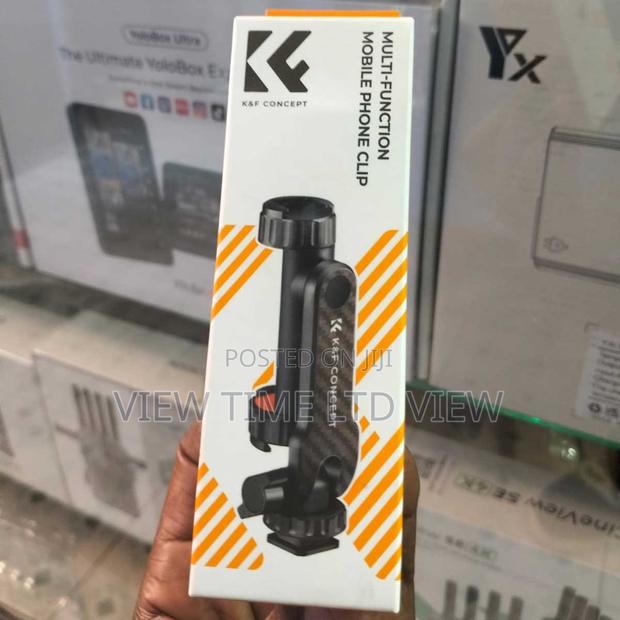K F Concept Phone Holder Clamp With Dual Cold Shoe Mount