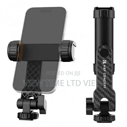 K F Concept Phone Holder Clamp With Dual Cold Shoe Mount