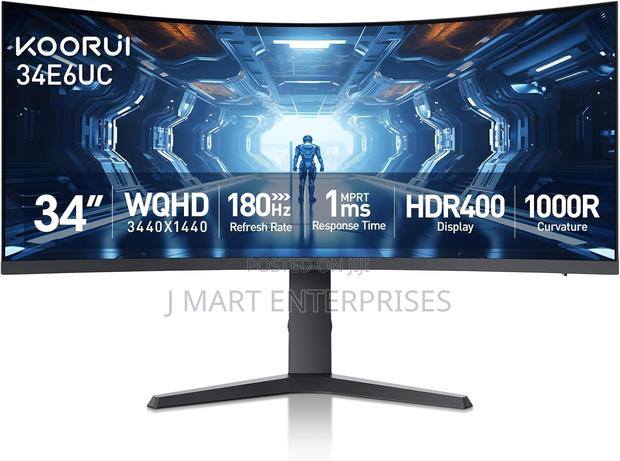 34-Inch Curved Ultrawide WQHD 3440×1440 Gaming Monitor,