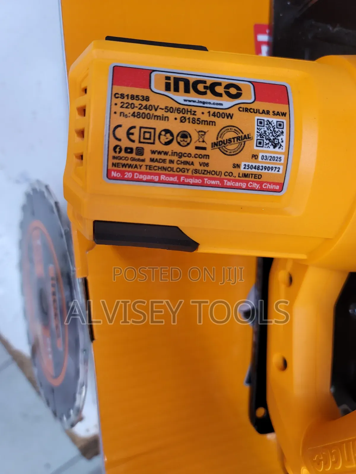 Ingco Circular Saw 7'/Circular Saw Machine Ingco 1400w